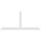 Ekena Millwork Portland Architectural Grade PVC Gable Bracket, 108"W x 49 1/2"H x 2"D x 6"F, 11/12 Pitch GBP108X50X0206POR00 - alternate 2